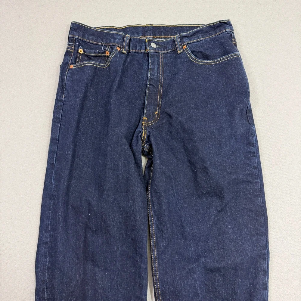 Levi Strauss Jeans Men's 36x32 Blue 550 Relaxed Fit Tapered Leg Denim 00550-0061